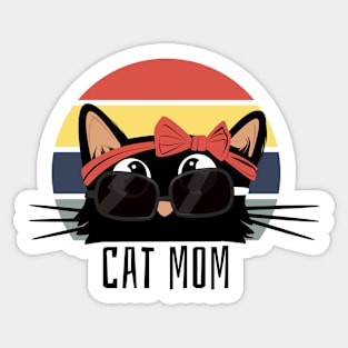 Funny cat mom Sticker